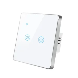 Tuya WiFi Smart Light Wall Touch Switch- 2 Gang
