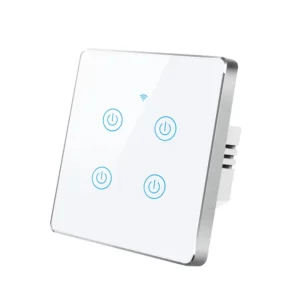 Tuya WiFi Smart Touch Light Switch – 4 Gang White